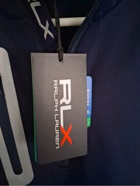 Ralph Lauren Performance Jersey Quarter-Zip Pullover in navy color